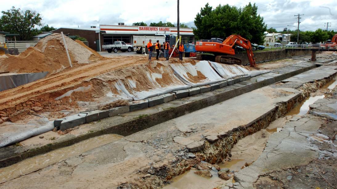 ROAD TOLL: The city's rising groundwater threatens roads, footpaths and the foundations of buildings throughout the city of Bendigo. 
