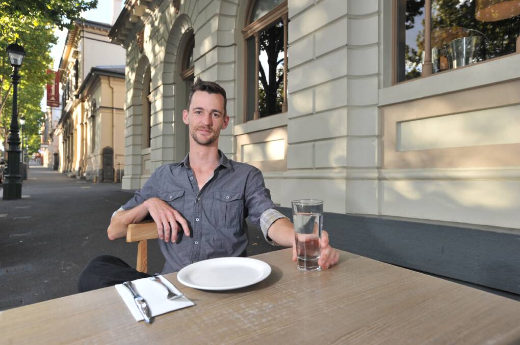 FRESH AIR: Rocks on Rosalind co-owner Ben Massey says the young business can now expand onto View Street thanks to changes to outdoor dining regulation. The changes also allow for temporary permits. Picture: NONI HYETT