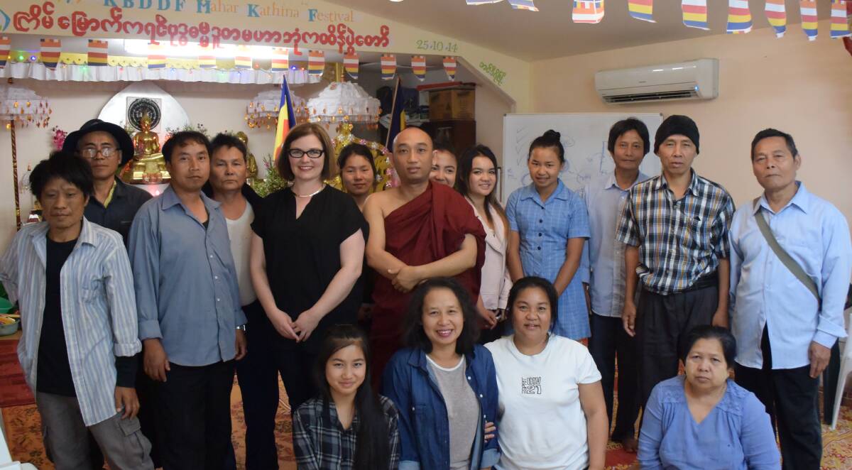DEMOCRACY: Member for Bendigo Lisa Chesters meets with members of the city's Karen community ahead of her trip to Myanmar. 