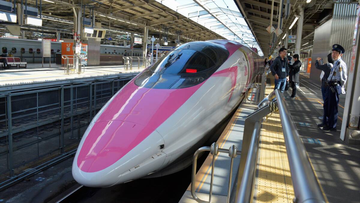 Japan's Shikansen trains travel at up to 320 kmh. A Chinese prototype promises speeds of up to 4000 kmh. Photo Shutterstock