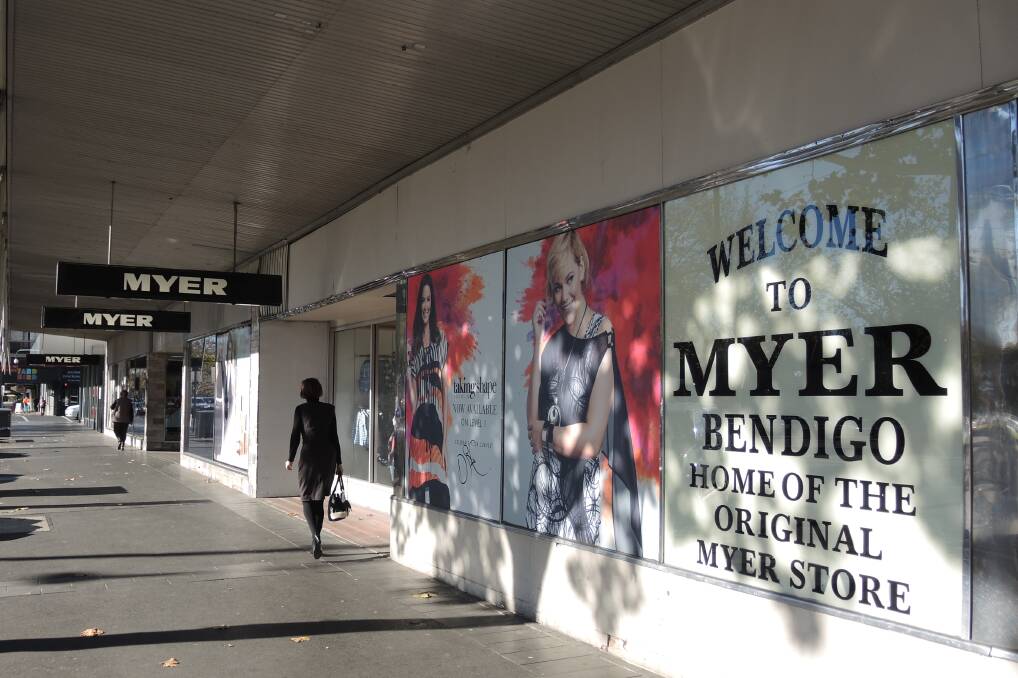 The Myer store in Bendigo was the target of an alleged shoplifting incident last week.