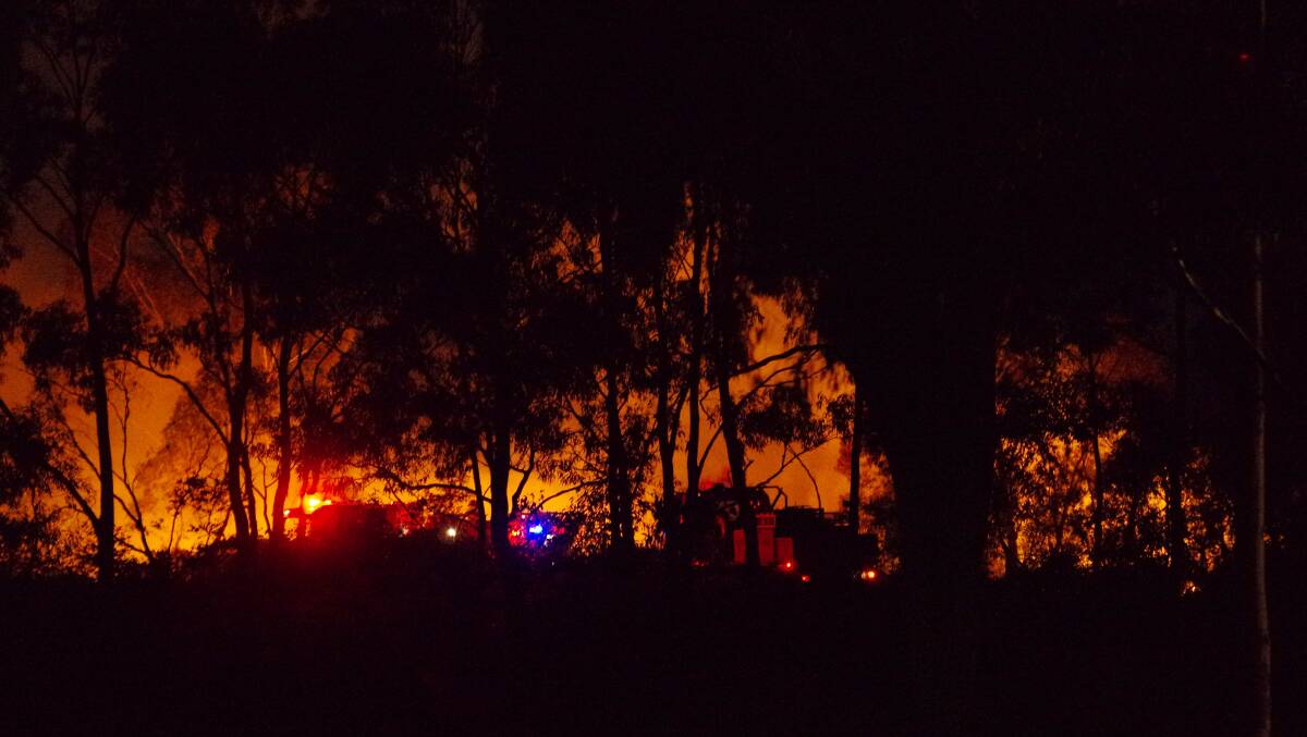 Six CFA crews attended a grass fire at New Street in California Gully on Thursday night.