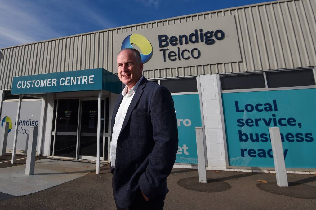 NETWORKING: Managing director Kevin Dole said the telco would soon offer connections to high-speed internet in central Bendigo. Picture: DARREN HOWE