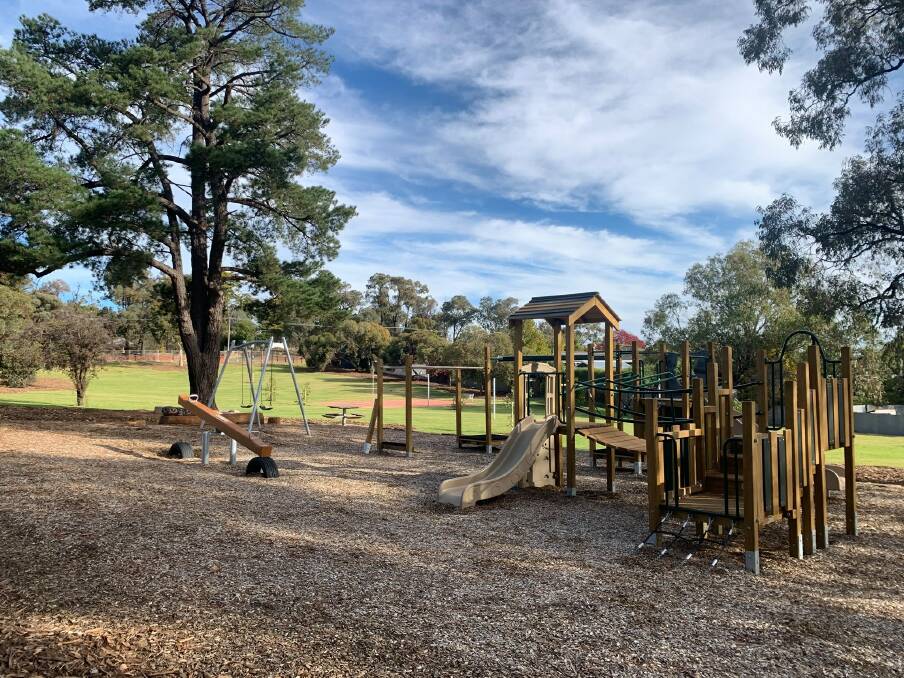 CLEANED UP: The upgraded Ross Park playground is once again open to the public. Picture: FACEBOOK