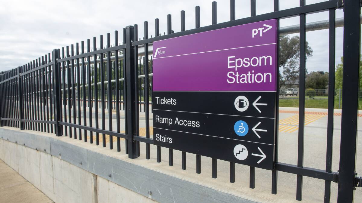 UPGRADES: Additional services will service the Epsom station, the state and federal governments announced. Picture: DARREN HOWE