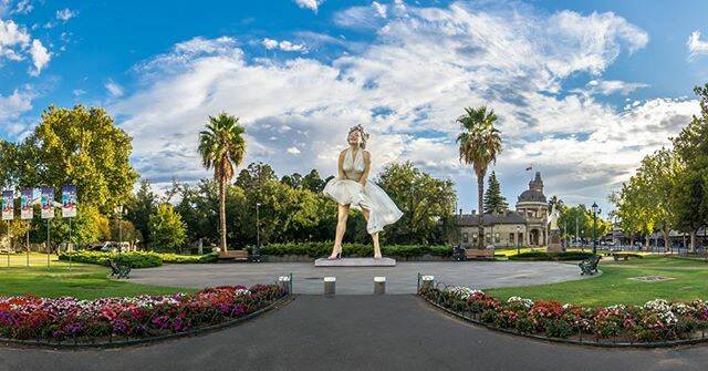 FOREVER MARILYN: Joel Bramley captured this stunning shot of the Forever Marilyn statue in Rosalind Park.