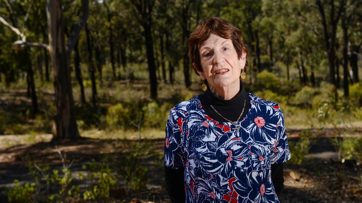 TOO MANY FAILURES: Kangaroo Flat resident Mary Markey stands in front of land that multiple companies have tried to turn into a viable min esite. Picture: DARREN HOWE