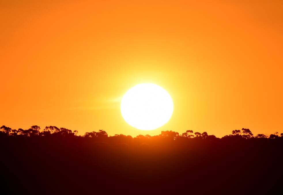 Sunset over Bendigo. Picture taken in Golden Square. Picture: GLENN DANIELS