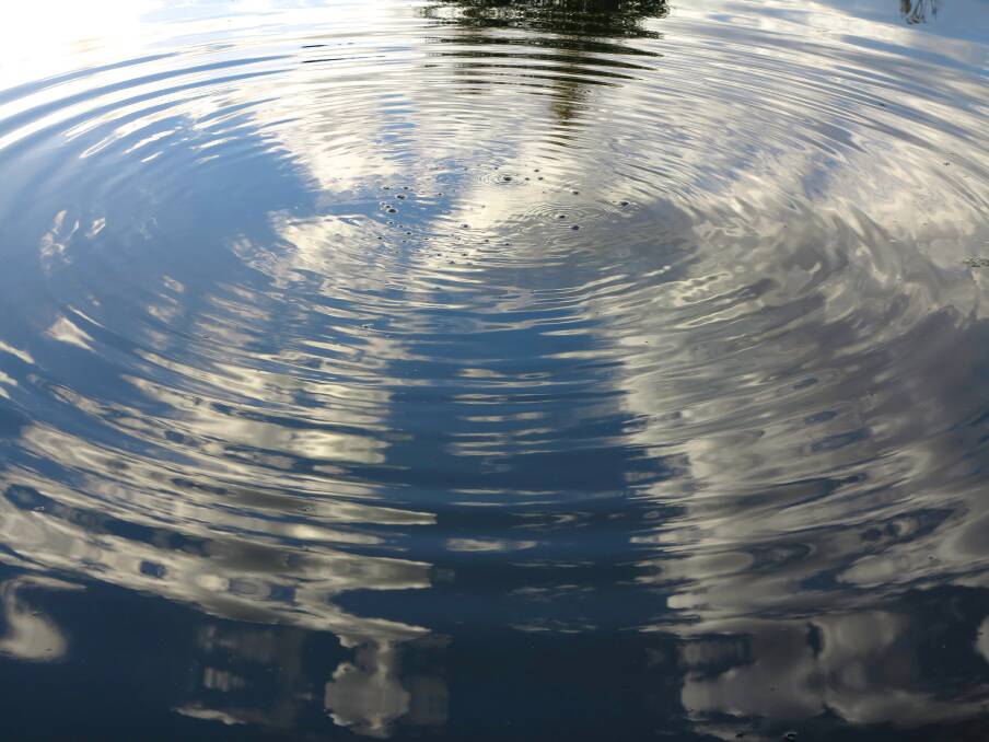 Ripples on the water's surface. Picture: PETER WEAVING