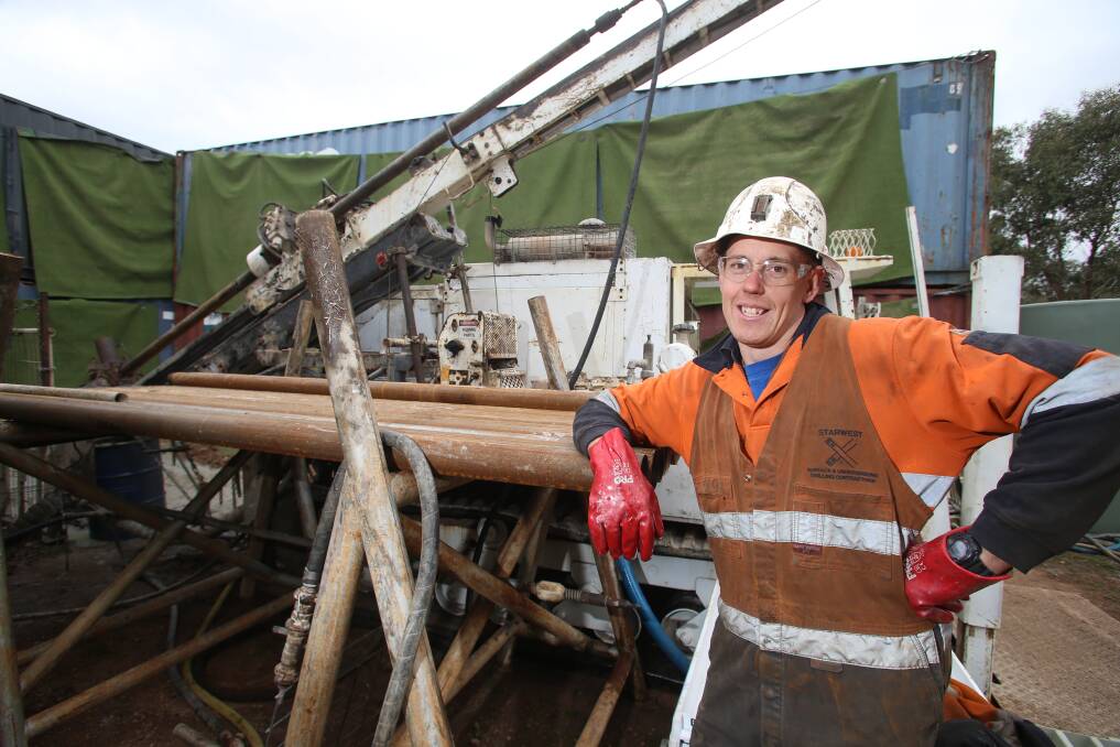 Mandalay Resources miner Sam Cutting. Extremely fine gold particles found underneath Costerfield could soon be used thanks to new equipment slated for the mine's recovery plant. Picture: GLENN DANIELS