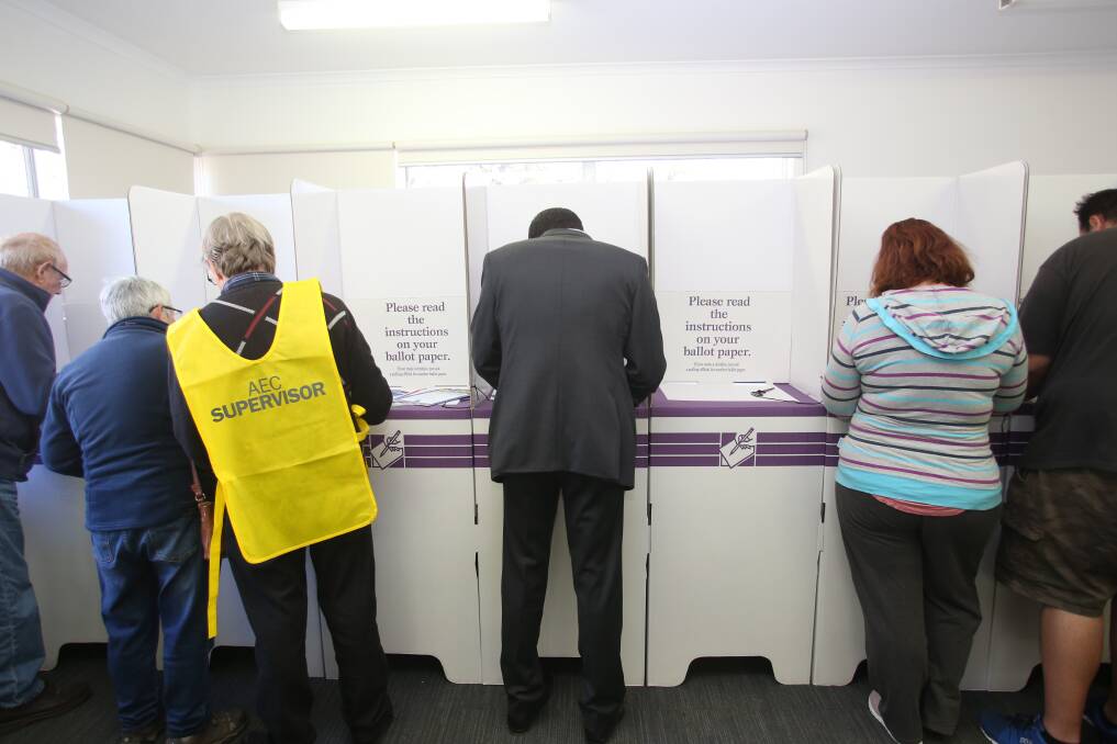 Voters at the 2019 election. Picture: GLENN DANIELS