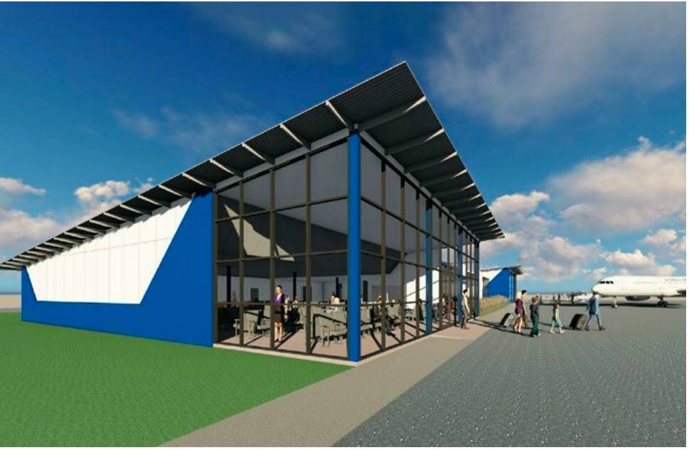 An artist's impression of the airport terminal that Bendigo's council is advocating for. Picture: SUPPLIED