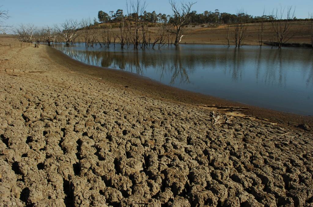 The Campaspe River as it flowed into Lake Eppalock during the Millennium Drought. Many readers say more action is needed this federal election on the environment. Picture: BILL CONROY