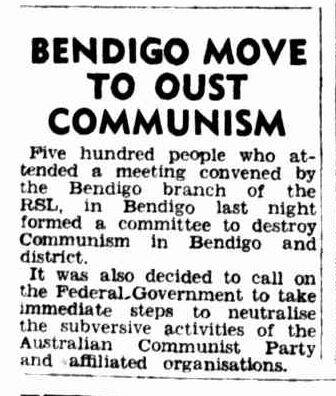 A story in Melbourne paper The Argus from Wednesday August 10, 1949. Image courtesy of TROVE