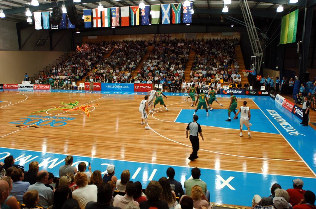 A Melbourne 2006 Commonwealth Games basketball game played at what is now the Red Energy Arena. Picture by Peter Hyett
