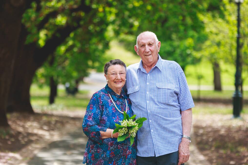 DIAMOND ANNIVERSARY: Isabel and Garran Wilkinson have marked 60 years of marriage. Picture: RACHAEL GOOD