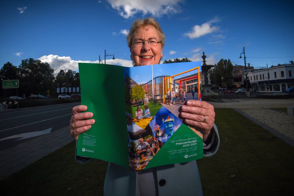 MONEY MATTERS: Mayor Andrea Metcalf with the draft 2022/23 budget prior to its expected public release on Wednesday. Picture: DARREN HOWE