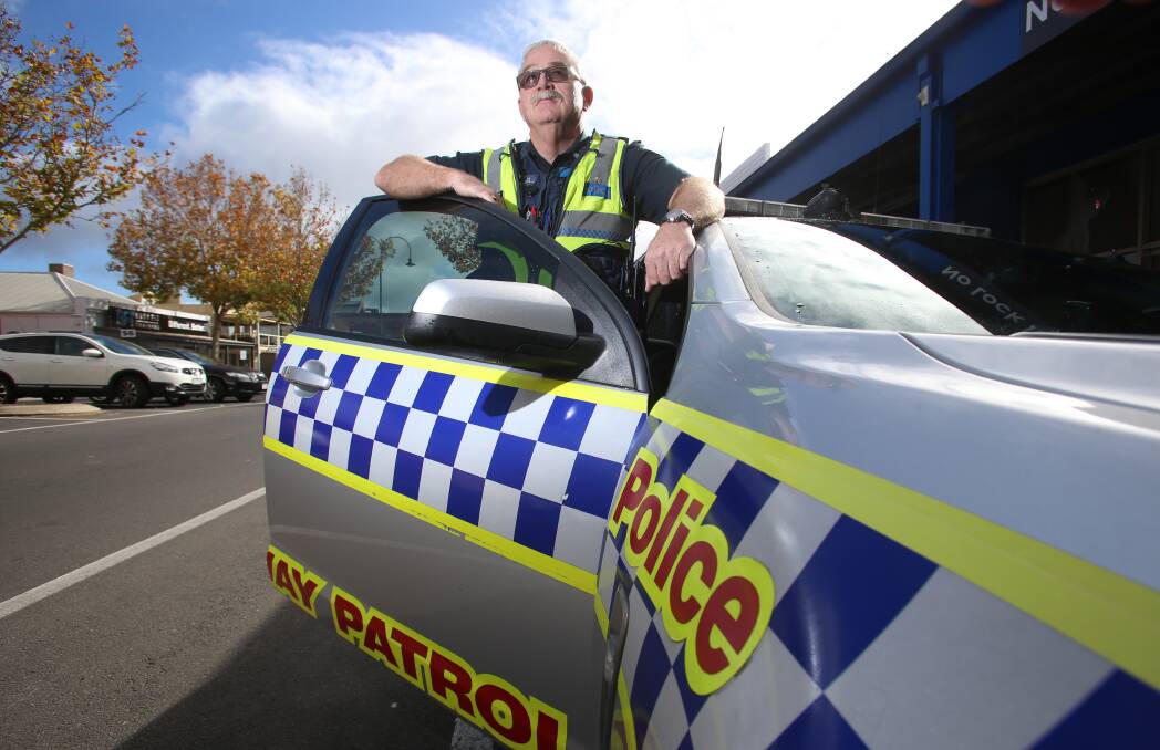 ROAD WARNING: Police will be out in force from today as people hit the region's roads to travel, the Bendigo Highway patrol's Ian Brooks says. The last push to contain the road toll starts today. Picture: GLENN DANIELS