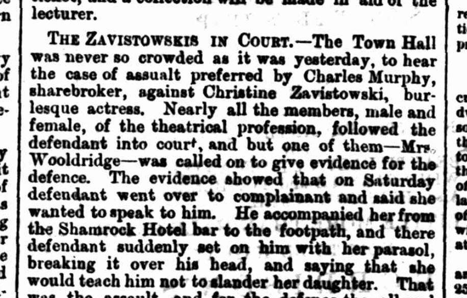 One of the multiple stories that appeared in the Bendigo Advertiser on November 22, 1871, following the trial. Image: Courtesy of TROVE