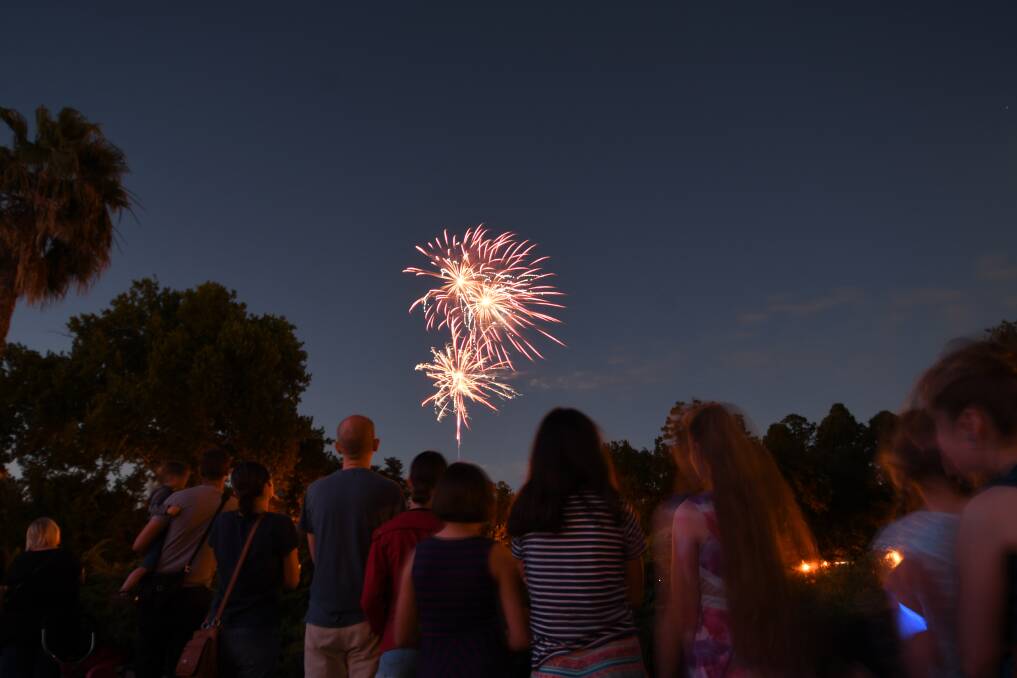 A legal fireworks display at Rosalind Park last year. Picture: NONI HYETT