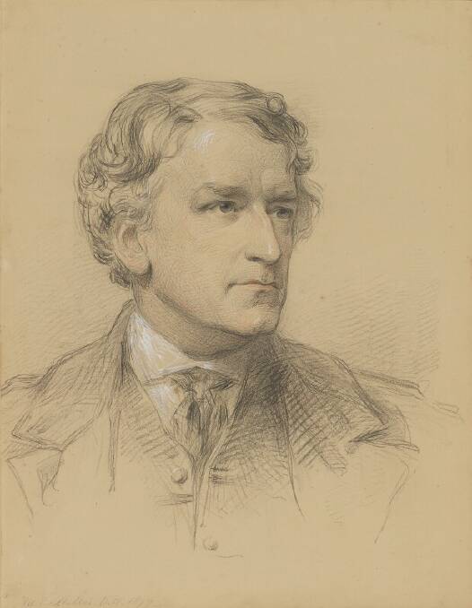 A portrait of Rolleston dated 1877. Picture: COURTESY OF THE NATIONAL POTRAIT GALLERY LONDON