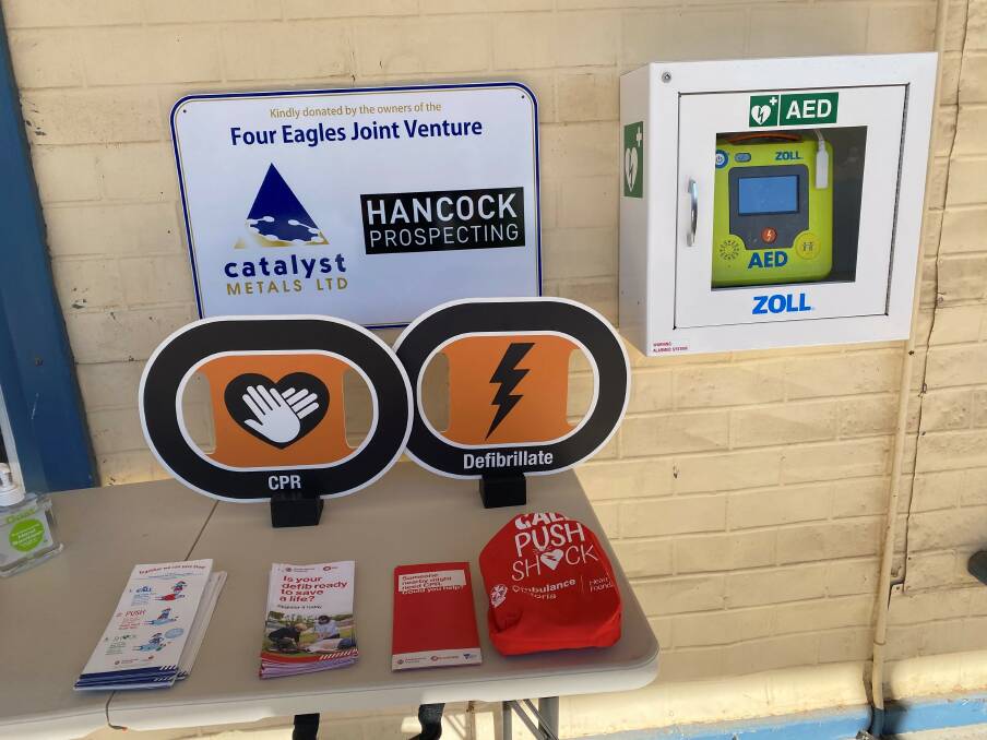 The new AED in Pyramid Hill. Picture: SUPPLIED