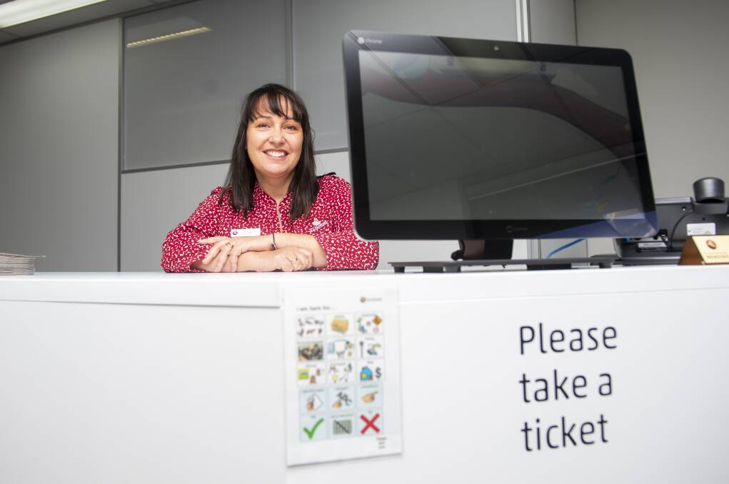 MOVE MADE: Liz Fletcher is one staff member moved to Hopetoun Street, where the council's temporary customer service centre has been set up. Picture: DARREN HOWE