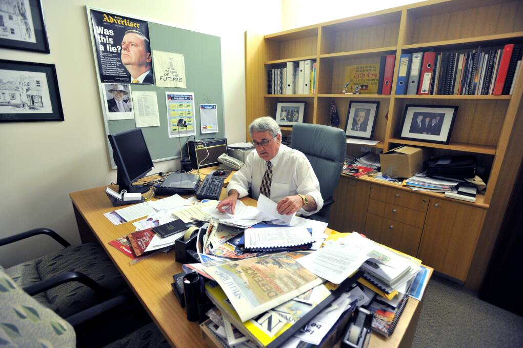 Steve Gibbons at work in Canberra. ALEX ELLINGHAUSEN