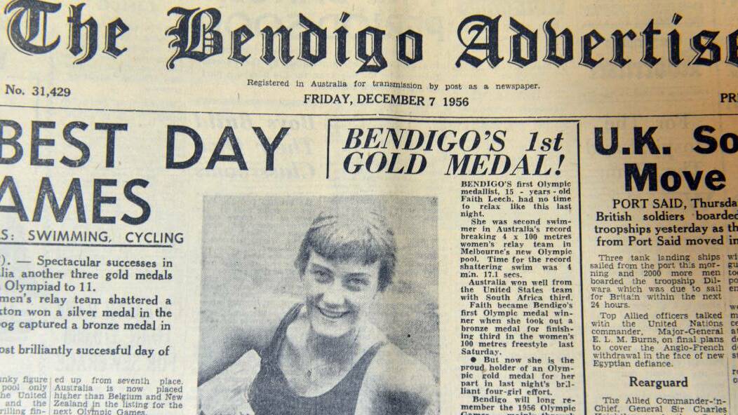 Olympic medallist Faith Leech honoured at Bendigo pool