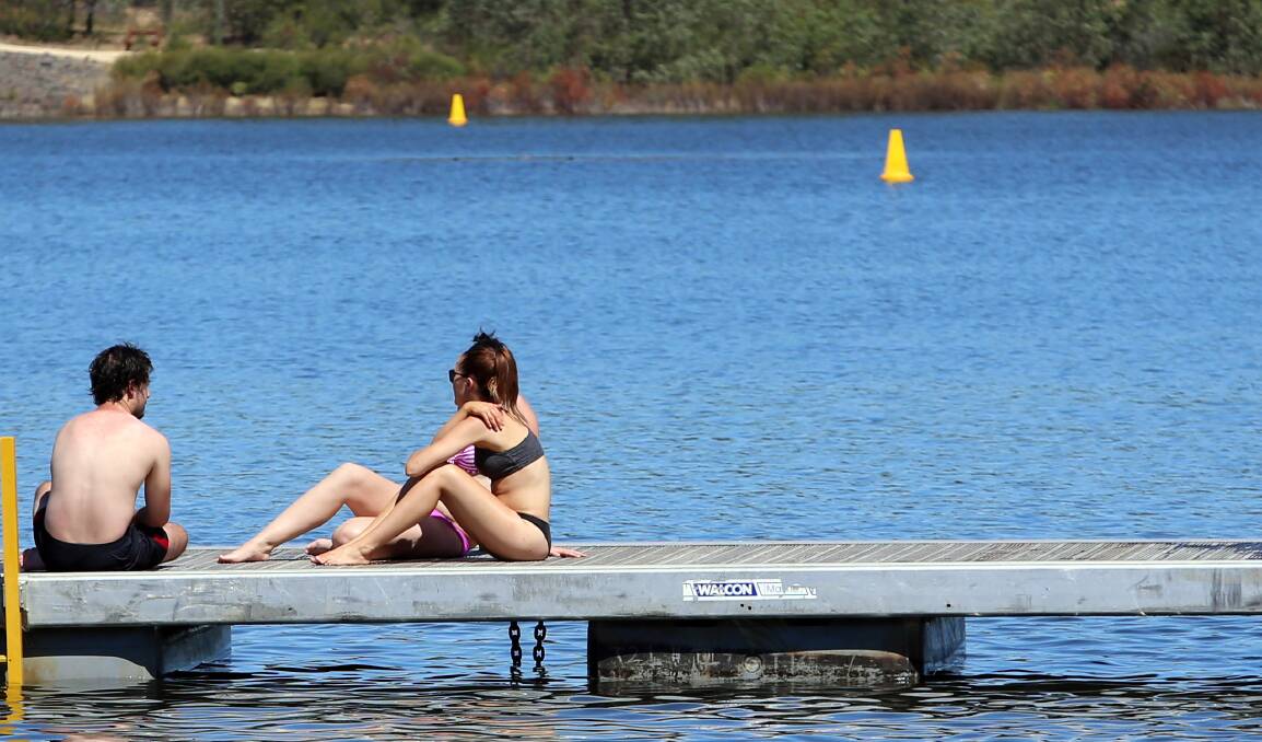 People enjoy a summer's day at Crusoe Reservoir. Picture: GLENN DANIELS