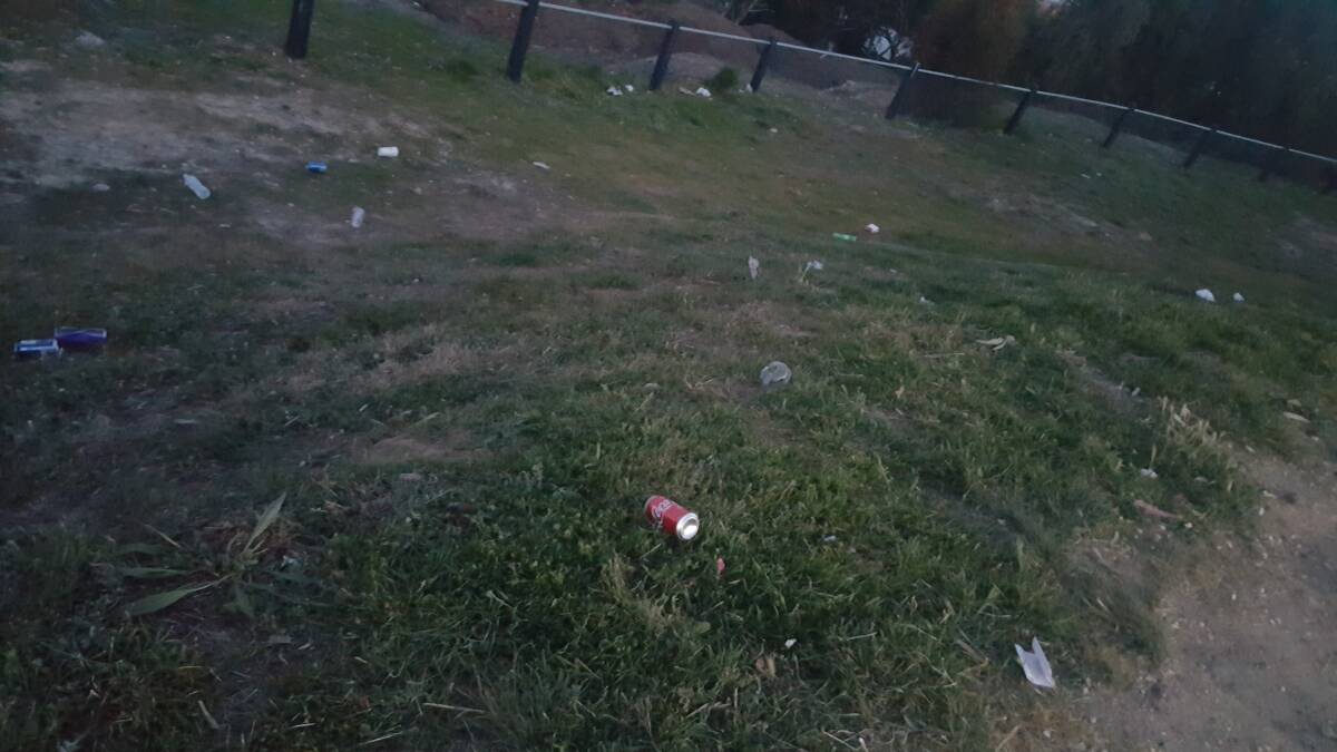 One night's mess at Mickey Mouse Hill. Picture: SUPPLIED