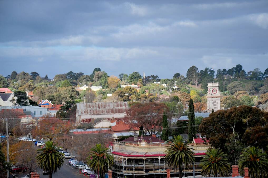 A view over Castlemaine. Picture: BRENDAN McCARTHY