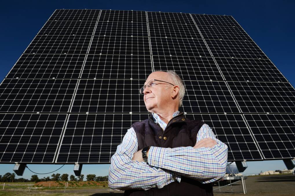 Chris Weir says solar farms like the one a Bendigo group wants to build could one day account for 10 to 15 per cent of the energy market. Picture Darren Howe