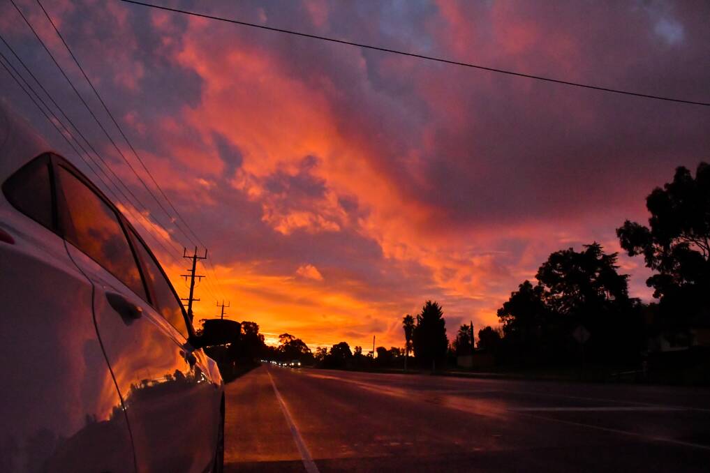 Sunset over Bendigo. Picture by Noni Hyett.