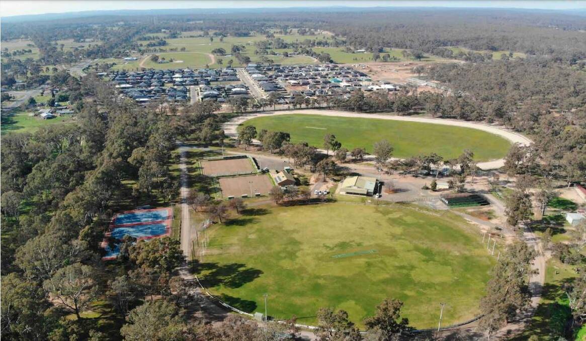 An aerial view of Malone Park. Image: SUPPLIED