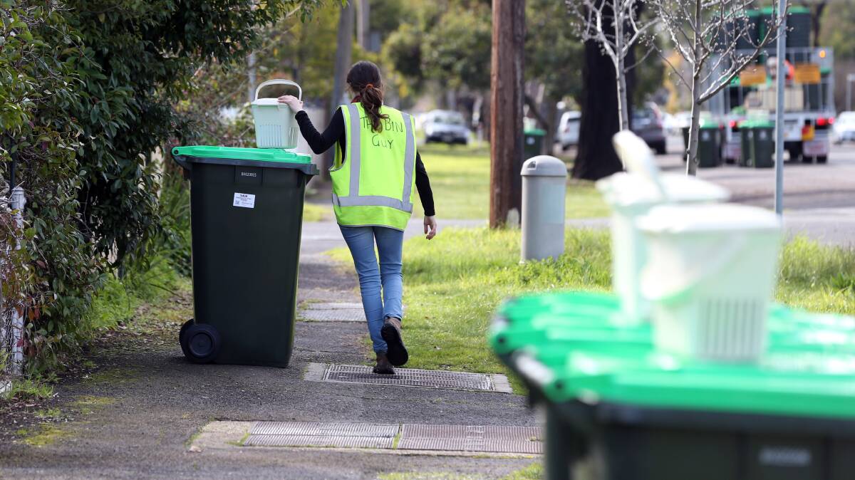 Green Waste Bins being delivered in Golden Square in 2016. Picture: GLENN DANIELS