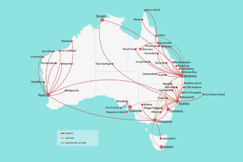 Confirmed Qantas flights as restrictions ease. Image: QANTAS