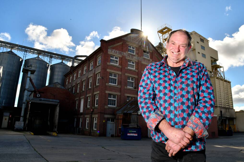 UNIQUE OPPORTUNITY: Mark Ward with the newly purchased property that could soon become home to an Amazing Mill Market. Picture: NONI HYETT