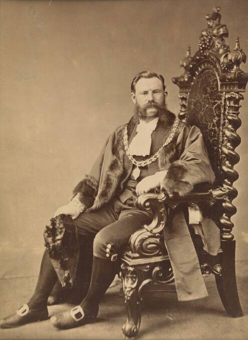 BEFORE THE SCANDAL: Baillie's business partner and fellow politician James Stewart Butters in 1867, when he was mayor of Melbourne. Image: courtesy of the STATE LIBRARY OF VICTORIA