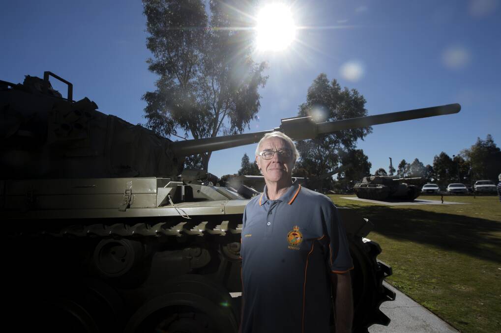 These Vietnam War veterans are some of those who regularly get together in a shed out the back of the Bendigo RSL for Vietnam Veterans Association of Australia meetings. Pictures: DARREN HOWE