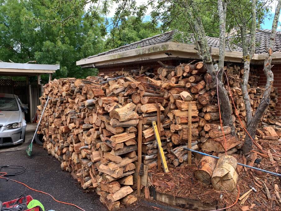 Firewood a Kyneton couple has been forced to forfeit after convictions for illegal firewood harvesting. Picture supplied.