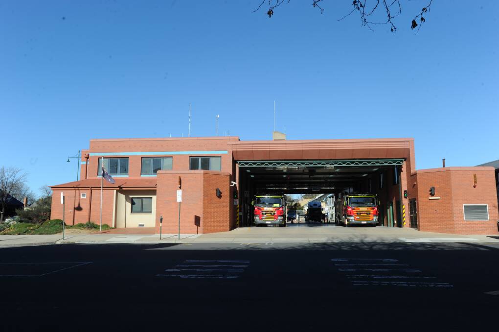 The Bendigo fire station will be torn down and replaced under plans that are in development. Picture: NONI HYETT