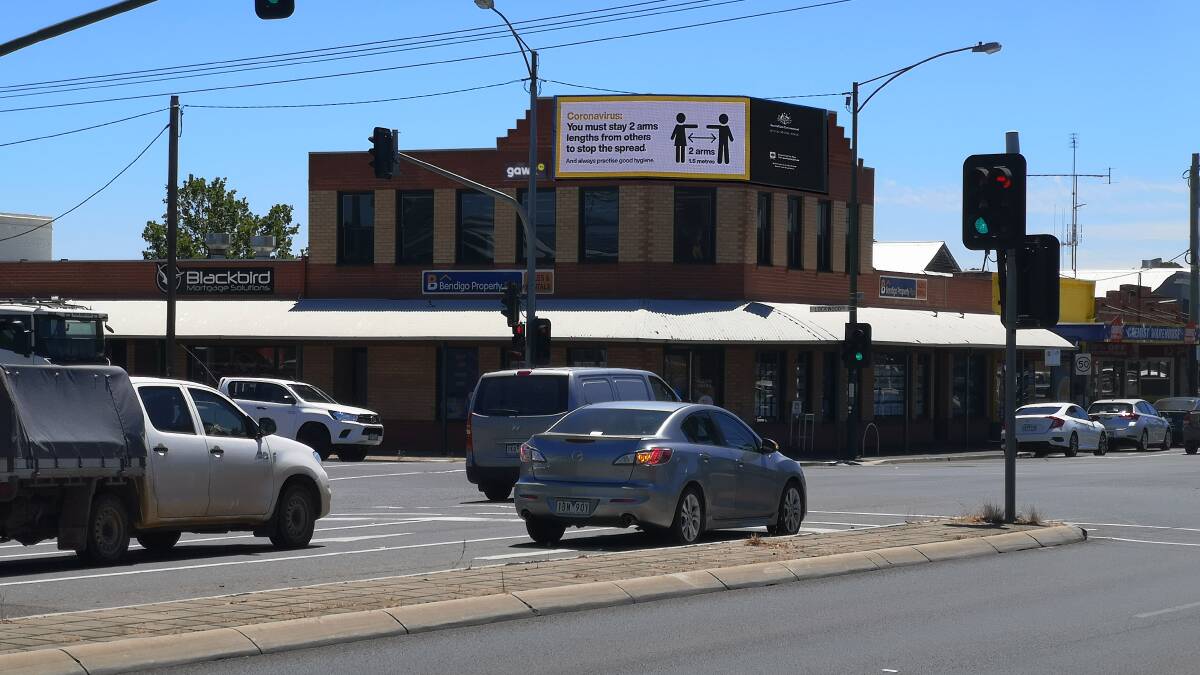 A digitally altered picture showing what a digital billboard would look like. Picture: SUPPLIED