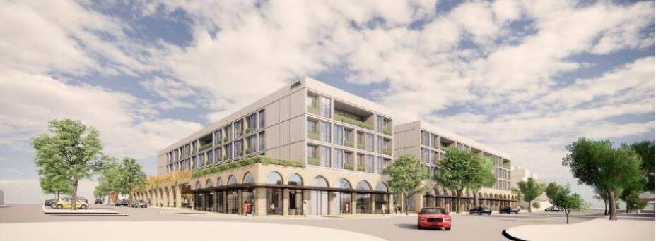 An artist's impression of a proposed hotel on Williamson Street. Image: SUPPLIED