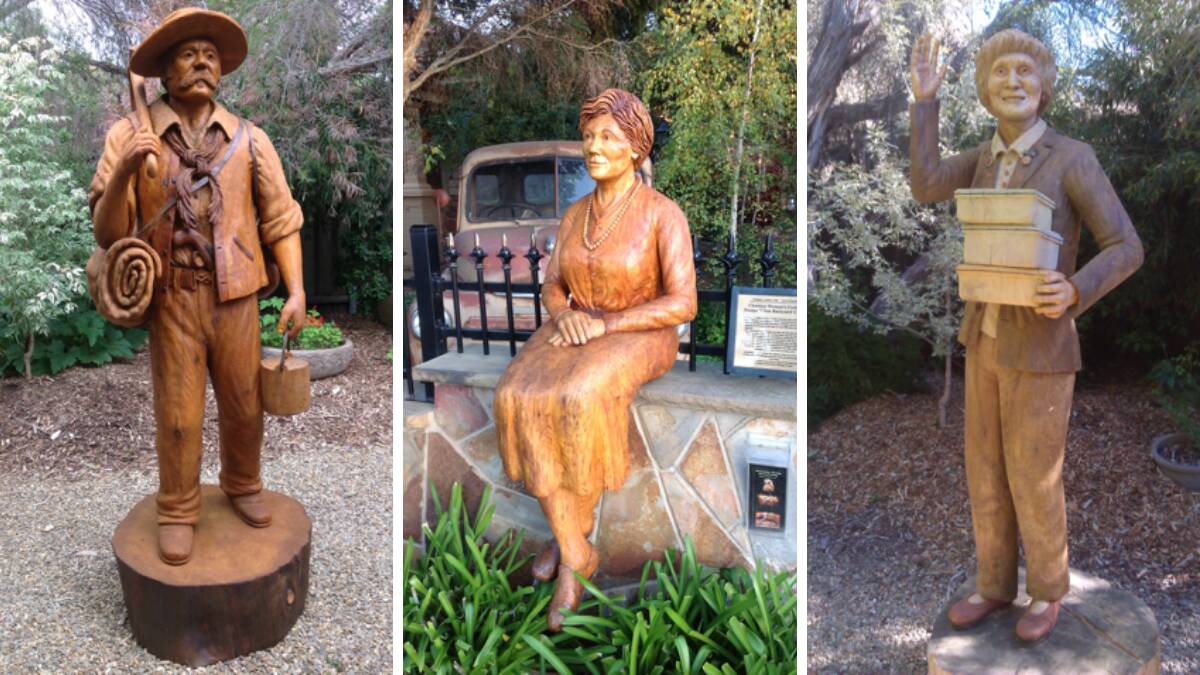 HISTORY ON SHOW: Some of the pieces that have already been publicly displayed in Chewton. The Mount Alexander Shire council has allowed another one to be placed near Main Street.