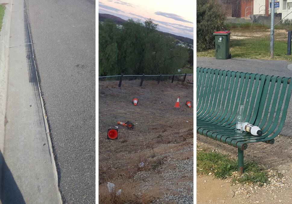 Local residents say behaviour at Mickey Mouse Hill's lookout can leave a lot to be desired. Pictures: SUPPLIED