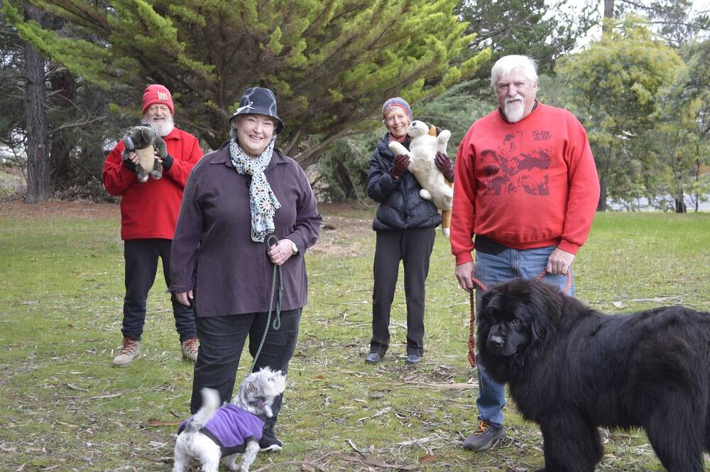 Castlemaine councillors with their dogs. Picture: SUPPLIED