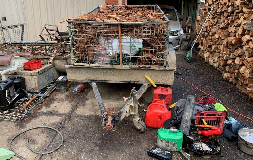 The tools and machinery forfeited after a pair's convictions for illegal firewood theft. Picture supplied