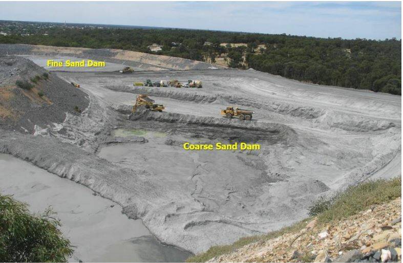 A GBM Gold image from a media release showing the course sand that miners wanted to process. Image: AUSTRALIAN STOCK EXCHANGE and GBM GOLD