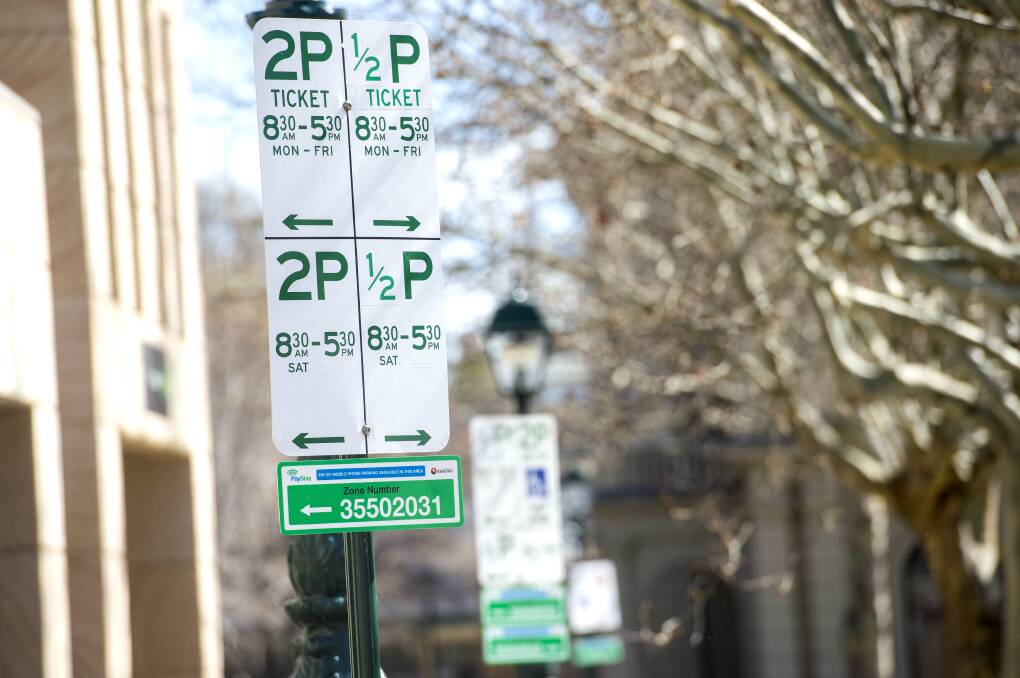 Parking sign. Picture by Darren Howe.